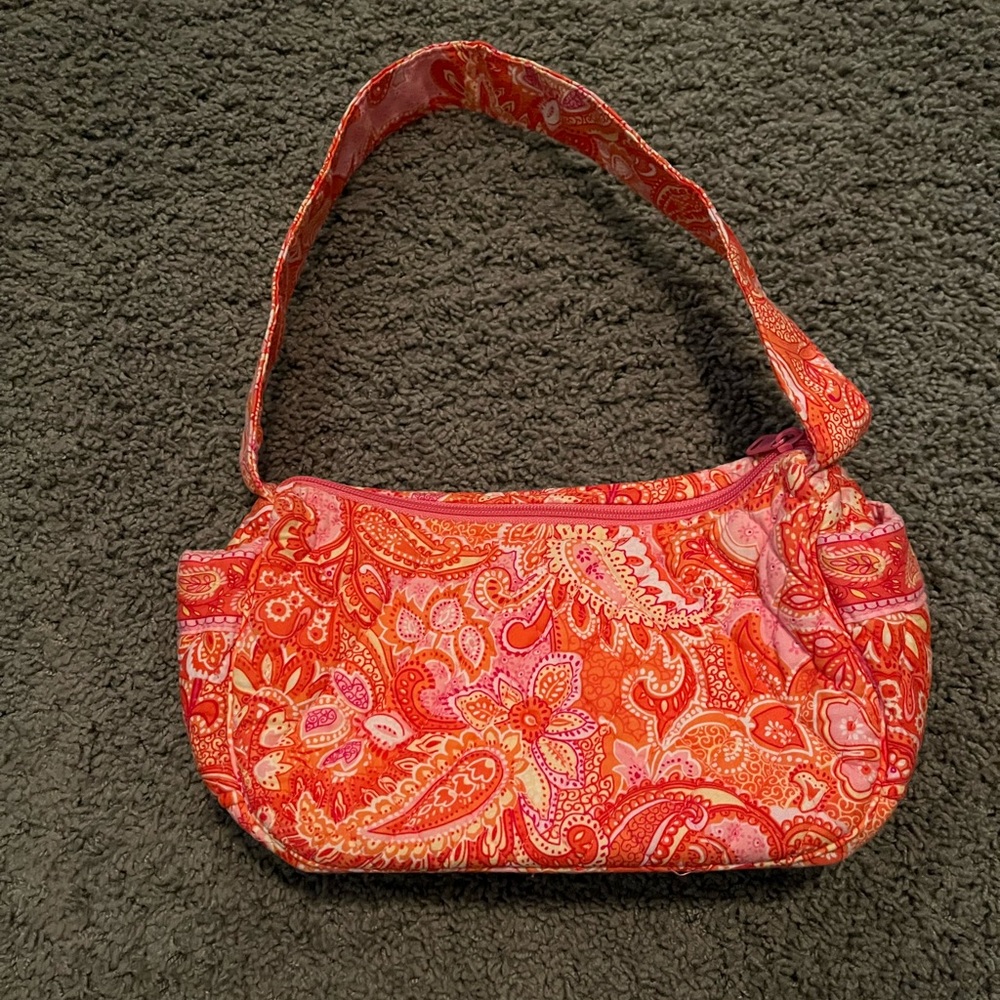 PINK AND ORANGE VERA BRADLEY MINI PURSE